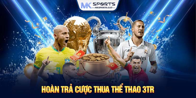 Hoàn trả cược thua thể thao 3tr